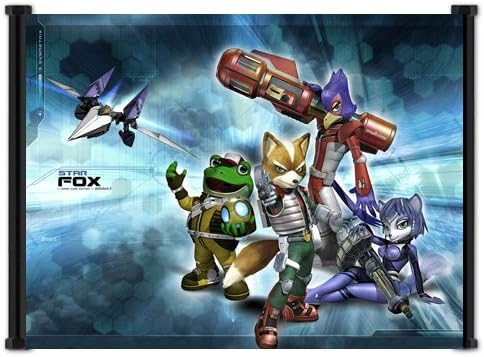 Poster Star Fox Game Fabric Wall Scroll (21"x16") Inches