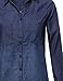 Awesome21 Women's Casual Relaxed Fit Button Down Collar Denim