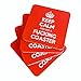 Keep Calm and Use a Fucking Coaster - Uncensored Funny Coaster for parties, gifts, or any adult occassion - 4 pack bar coasters