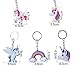 40 Pcs Rainbow Unicorn Keychains Key Ring Decoration Birthday Party Favor Supplies Unicorn Party Favors Novelty Gift
