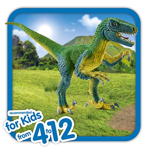 schleich DINOSAURS 14585 Realistische Velociraptor Dino Figur mit Beweglichem Kiefer - Detailliertes Prähistorisches Dinosaurier Spielzeug - Spielerisches Lernen ab 4 Jahre – Bild 3