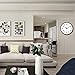 OCEST Wall Clock, Quartz Round Wall Clock Silent Non Ticking Battery Operated 10 Inch Easy to Read Decorative Clock for Home Office School