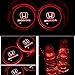 Alichee LED Car Logo Cup Holder Pad 7 Colors Changing USB Charging Mat LED Cup Mat Car Atmosphere Lamp Decoration Lights 2PCS for Honda Accessories