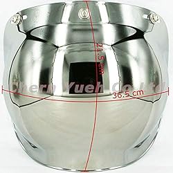 Smoke Tint Bubble Shield for 3-Snap Motorcycle