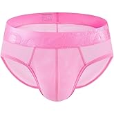 JOCKMAIL Mens Underwear Briefs Men's Sexy Briefs Low Rise Breathable Ultra-Thin Sweat Absorbing Panties