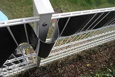 Includes 26 Clamping Strips Premium Windbreak Pvc Plastic Garden Fencing 35m X 19 Cm 650gsm Thick Workinghouse Garden Screening Grey Decorative Fences Garden Outdoors