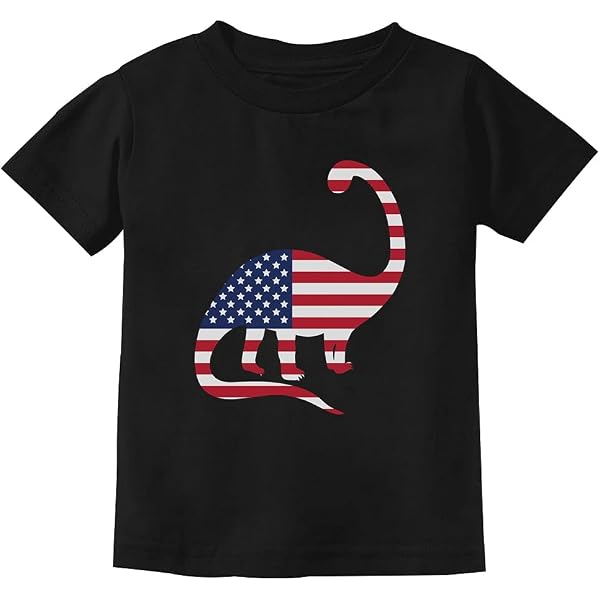 Tstars Dinosaur USA Flag Kids T-Shirt - 4th Of July Patriotic Shirt For Toddlers & Infants - View #7