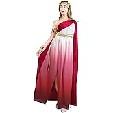 DSplay Greek Goddess Dress Costumes For Women Role Play Adult Goddess For Halloween Party