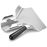 Joyangy French Fry Popcorn Scoop Scooper, Stainless Steel Popcorn Scoop, Quick Fill Tool for Chip Popcorn Bagger Bags, Multipurpose Utility Scooper for Popcorn Machine Ice Candy Snacks Desserts