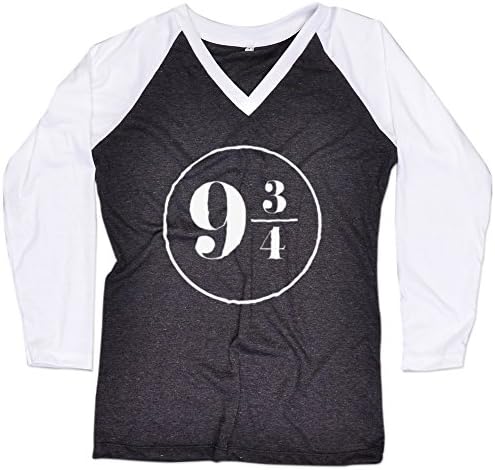 Platform 9 3 4 shirt Long Sleeve Baseball Raglan Harry Potter Women T-Shirt Free Topcarnival Hair Band X-Small