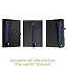 Fintie Pen Holder with USB Adapter Pocket for Apple Pencil Pro, Apple Pencil (USB-C / 1st / 2nd Generation), Elastic Vegan Leather Sleeve Pouch Compatible with iPad Case, Navy Blue