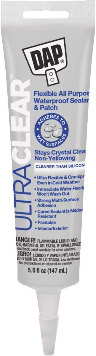 Dap 7079818383 Clear Elastomeric Raw Building Material, 5 Ounce