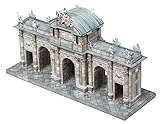 KERANOVA 353 Clever Paper 68 Piece The Puerta de Alcala, Madrid, Spain 3D Puzzle, 24 x 8.5 x 14.5 cm, 1/180 Scale, Multi Colour