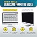 24 inch Computer Privacy Screen Filter for Widescreen Computer Monitor - 16:9 Aspect Ratio - Premium - Reversible Anti-Glare Protector - Privacy for Data Confidentiality by AirMat