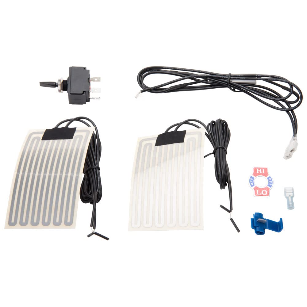 Photo 1 of Tusk Heated Grip Kit for ATVs - Black Rubber Heated Grips with Digital Control