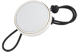Scuba Diving Wrist Mirror with Adjustable Elastic Strap for Underwater Safety, Diving Companion Distance Check Equipment(Whit