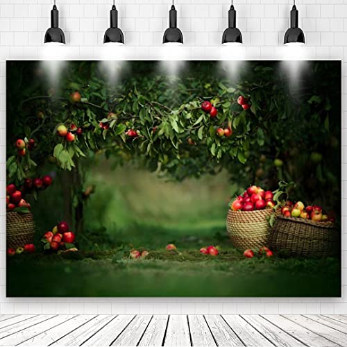 7x5ft Apple Orchard Backdrop