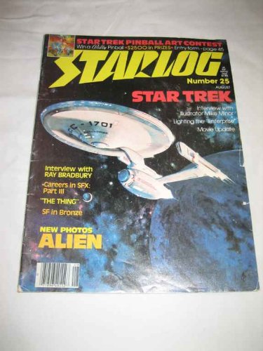 "Starlog #25 Aug. 1979 Star Trek Bradbury The Thing Alien Pinball Art Contest" av Inc. O'Quinn Studios