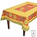 Tournesol Red/Yellow French Provencal Tablecloth - 59x94