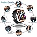 Bluetooth Smart Watch Touchscreen with Camera,Unlocked Watch Cell Phone with Sim Card Slot,Smart Wrist Watch,Waterproof Smartwatch Phone for Android Samsung IOS Iphone 7 6S Men Women Kids