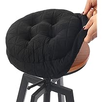 Housses De Tabouret De Bar En Cuir PU - Lot De 2/4/6, Extensibles, Imperméables, Avec Dossier - Noir