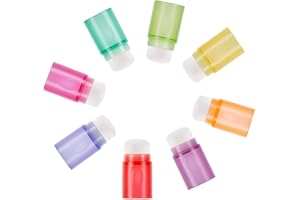 Yoseng 8 Finger Ink Blending Brushes Daubers for Painting, Drawing, Ink, Card Making, Commodities for Finger Painting, Crafter Color Coded Handles Ink Blender Tool Rainbow（Without Gift Box）