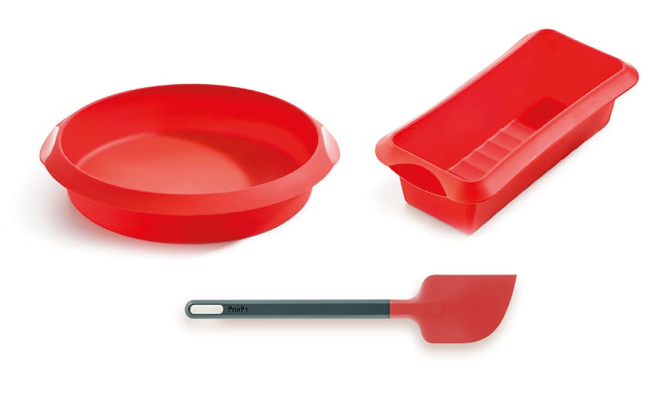 Lékué Starter Kit Baking Essential Moulds, Silicone