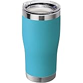 HASLE OUTFITTERS 20 oz Tumbler Bulk, Stainless Steel Tumblers with Lid, Vacuum Insulated Tumbler, Double Wall Powder Coated Cup, coffee mugs, Sky Blue, 1 Pack