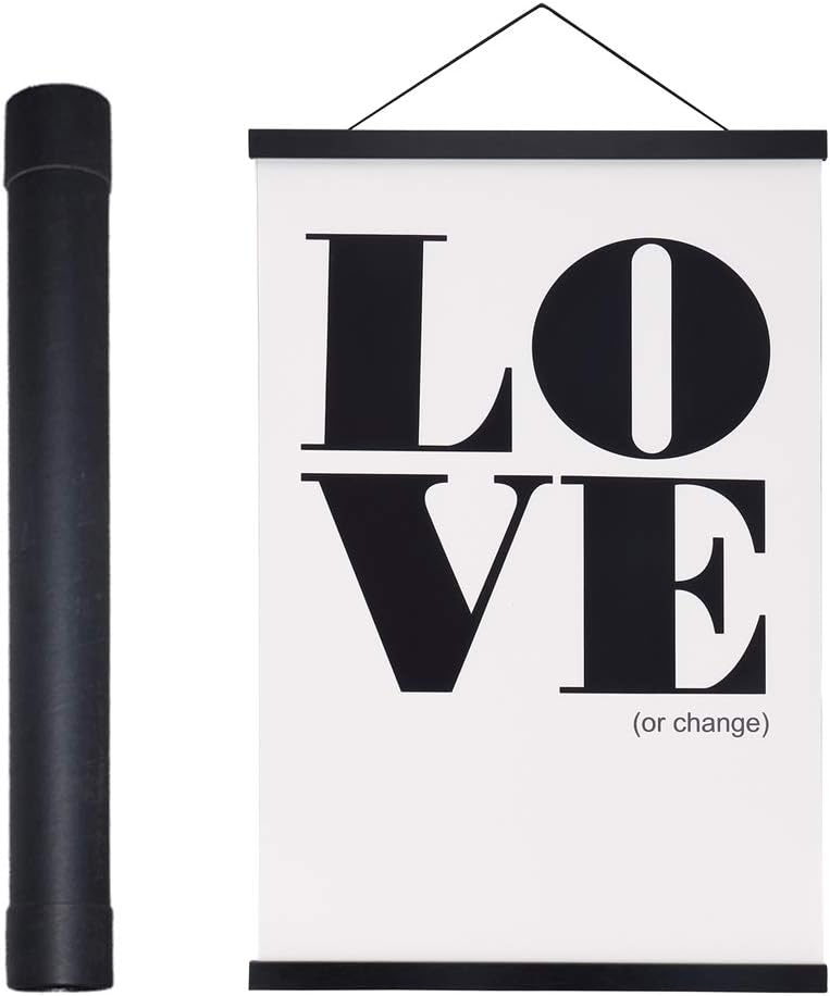 Sponsored Ad – Benjia C0 Poster Frame Frames, Magnetic Light Wood Wooden Poster Hangers Hanger Hanging Kit for Canvas Artwork Art Print (91.4cm / 36", Black)