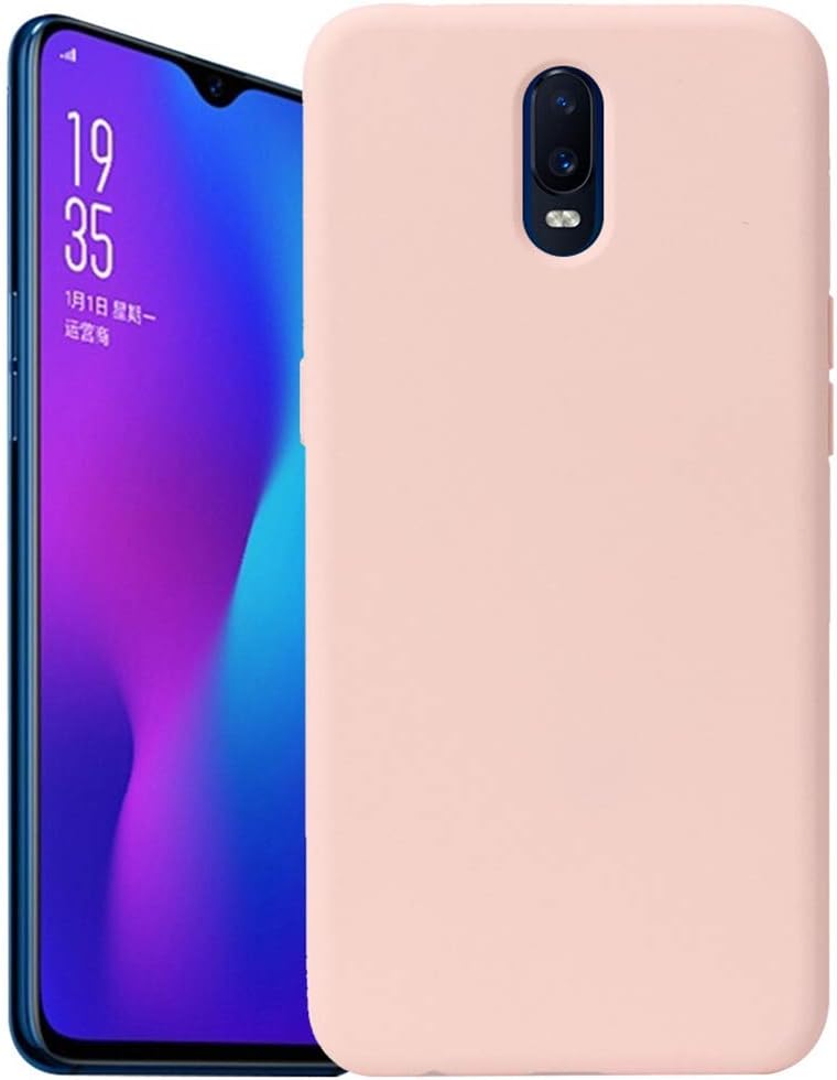 BINGRAN Oppo R17 Pro Case, Premium Durable Soft TPU Rubber Silicone Armor Back Shell Shockproof Protective Cover Case for Oppo R17 Pro 6.4" Pink