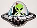 29" Alien Party Flying Saucer Balloon Party Favor Anti-Gravity Hovering Flying Floating String-less Toy