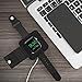 MoKo Watch Charging Case Compatible with iWatch Series 6 5 4 3, Soft Silicone Charger Holder Stand Dock/Protective Storage Travel Carrying Case Fit iWatch Series 40mm/ 44mm, 38mm/ 42mm, Black