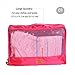IMEEA 7-Piece Travel Luggage Organizer Bags for Clothing Cosmetics Shoes Socks Underwares Bras Ties (Pink)