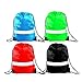 GoodtoU Drawstring Backpack Bags 12 Pcs Reflective Drawstring Backpack Cinch Bag Gym Drawstring Bags Bulk