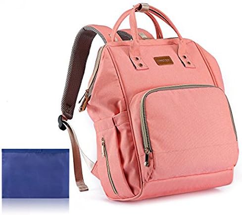 Diaper Bag Backpack, Waterproof for Baby Care with Stroller Straps, Changing Pad, Quick Charge USB Port and Card Pockets…
