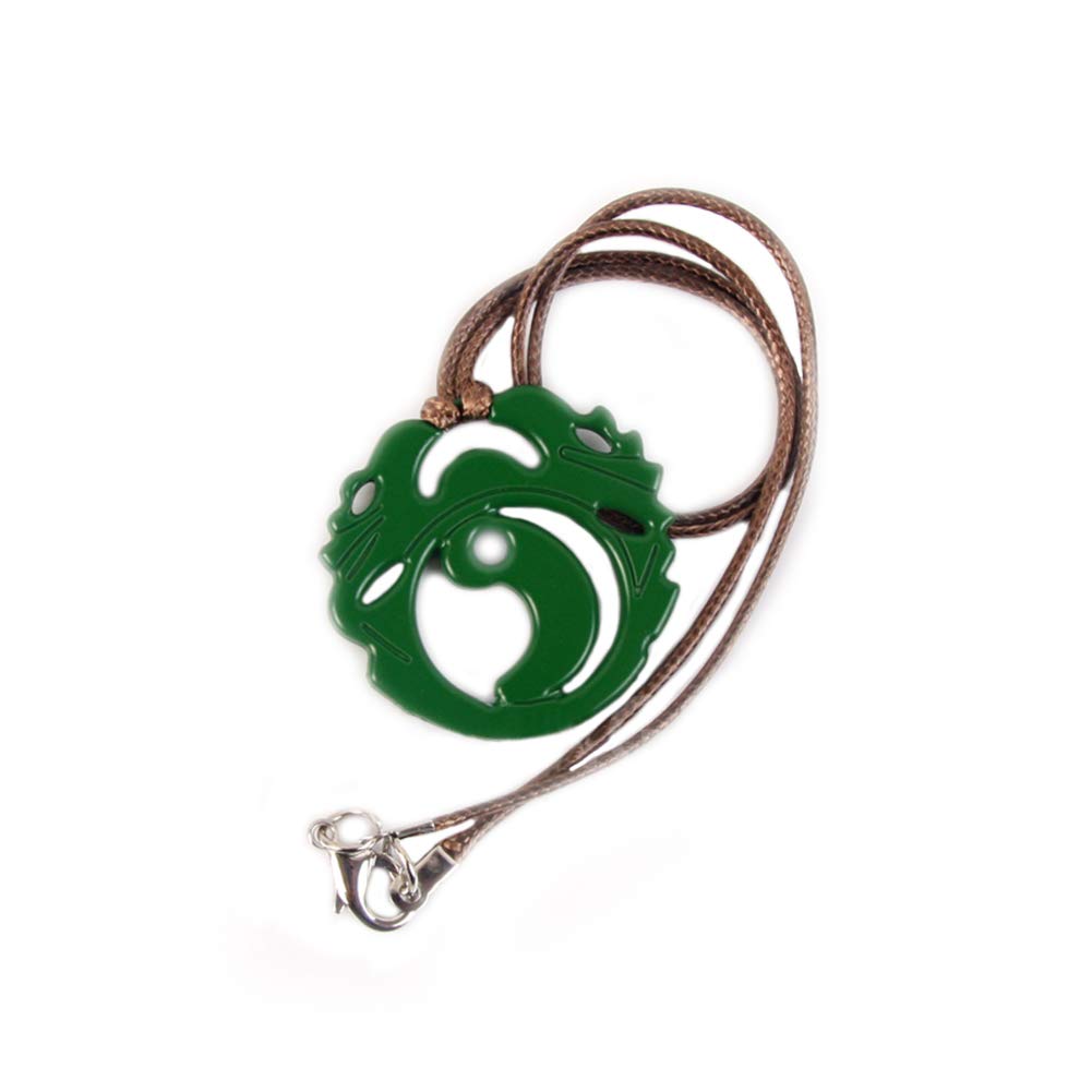 Xcoser Lara Necklace Croft Green Pendant Fancy Accessories Cosplay Props Xcoser