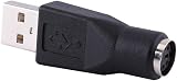Bewinner USB to PS2 Adapter 2.0 A Male to PS2 Female Converter Mouse Keyboard view 3