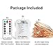 CYLAPEX 2 PACK Fairy Lights Battery Operated String Lights Outdoor, Firefly Lights 8 Modes 16.4ft 50 LED Copper String Lights Small Twinkle Lights with Remote for Christmas Bedroom Wedding Warm White