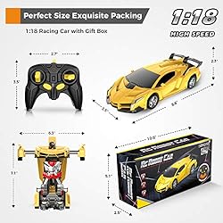 Desuccus Remote Control Car, Transform Robot RC