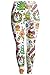 Pink Queen Women's Christmas Santa Claus Print Leggings Stretchy Tights
