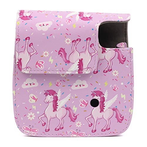DKEnjoy Compatible Fuji Instax Mini 8/8+/9, PU Leather Camera Case Bag with Adjustable Strap for Fujifilm Instax Mini 8/8+/9 Instant Film Camera - Thumbnail 5