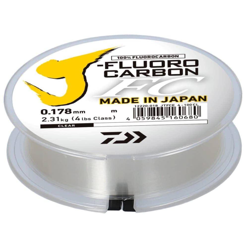 Daiwa Fluorocarbone J Fluoro - 50m - D.0.505mm - R.14.4kg-30lb - Translucent - 12220050 - Equipement pour la peche sportive