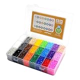 ARTKAL Beads C-2.6mm Mini Fuse Beads 24 Colors 28,200 Hard Beads Assorted in a Storage Box CC24 (IT'S MINI BEADS NOT STANDARD MIDI BEADS)