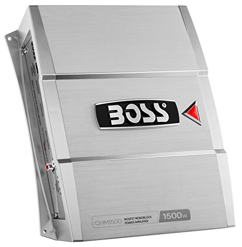BOSS Audio CHM1500 Chaos 1500-Watt Monoblock, Class A/B 2 to 8 Ohm Stable Monoblock Amplifier with Remote Subwoofer Level Control
