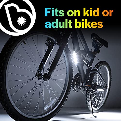 Brightz GoBrightz LED Bike Frame Light - Glowing Bike Underglow Light Bar for Night Riding - 4 Modes Flashing or Steady Glow - Cool Bicycle Lights for Kids, Teens & Adults - Be Cool, Be Safe, Be Seen
