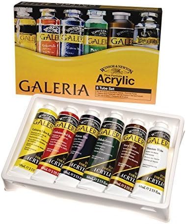 Galeria Acrylic 6 X 60ml Tube Set by Acrylic Paint