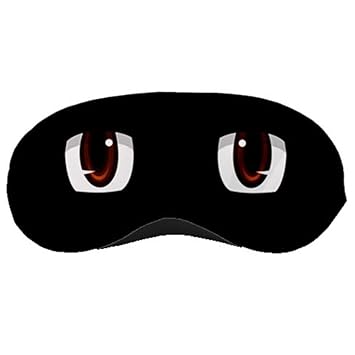 Amazon Com Anime Brown Eyes Sleeping Mask Black Background Health