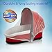 Premium 2 Pack Baby Mosquito NET for Strollers, Carriers, Car Seats Cover,Cradles, beds. Fits Most PacknPlays, Cribs, Bassinets & Playpens,Portable & Durable,Insect mesh Netting (White)