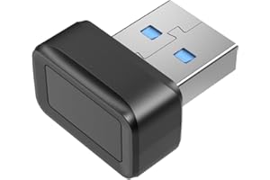 Gllehkt USB Fingerprint Key Reader Window Hello Fingerprint Reader Fast and Accurate Authentication 360 Degrees Detection