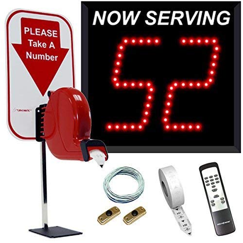 2-Digit Take A Number System with Free Ticket Roll